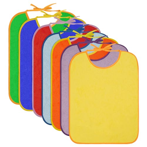 HOTUT Babadores bebé recém-nascido algodão, babetes impermeáveis de algodão, absorventes babetes Drool, fáceis de colocar e remover, unissexo bebé