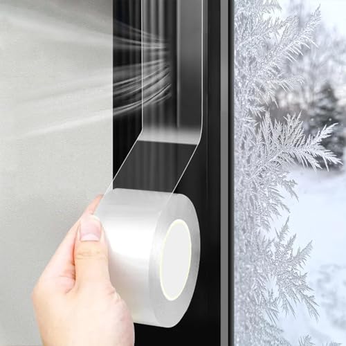 wordmouk Fita isolante térmica para janelas e portas, 4 cm x 10 m, com fecho de isolamento térmico, autocolante de janela, tira de selagem, para inverno, antipoeira, isolamento acústico à prova de