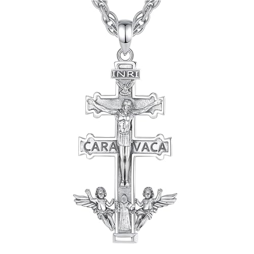 CELESTIA Colar cruz de carnaval prata de lei 925 mulher pingente ouro homem crucifixo jóias presente para mulheres homens