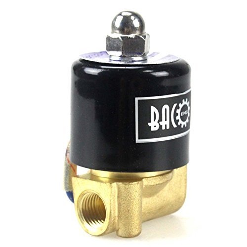 BACOENG AC 220 V Válvula solenóide elétrica de 1/4" latão Solenoid Valve para água ar óleo NC