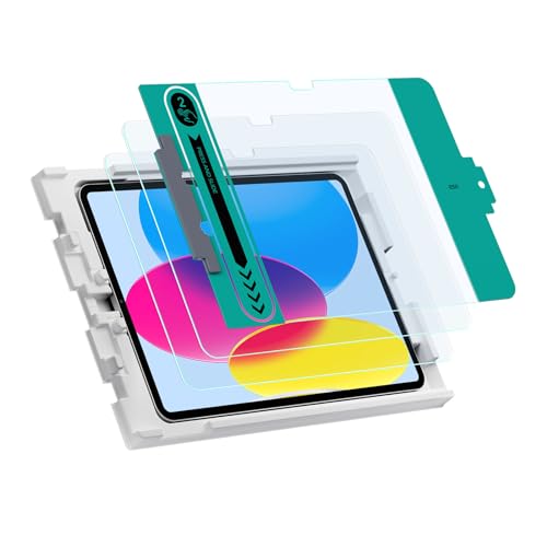 ESR 2 peças protetor de ecrã compatível com iPad de 11.ª/10.ª geração A16/A14 (11/10,9 polegadas, 2025/2022), vidro temperado com bandeja de instalação fácil, resistente a riscos, T Transparência HD
