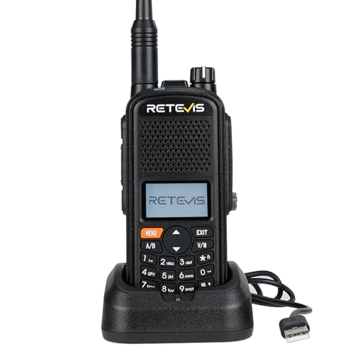Retevis A61 Radioamador, GPS, Walkie Talkie impermeável IP67, 2 m/70 cm/FM/AM, bateria 2200 mAh, rádio alias, Sub PTT, rádio amador com carregamento USB-C para eventos de presunto (1 pacote)