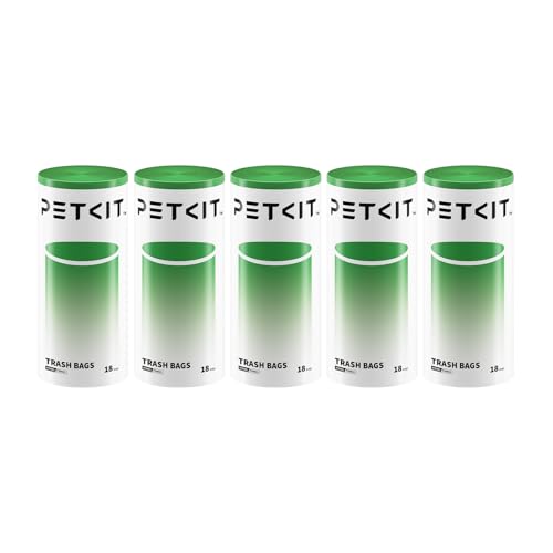 PETKIT Saco de areia para gatos, saco de areia de substituição para Pura MAX 2 e PUROBOT MAX Pro, resistente a riscos, durável, 5 rolos (90 peças)