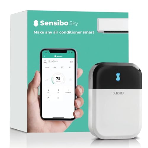 Sensibo Sky Controlador de ar condicionado, Wi-Fi, compatível com iOS e Android. Compatível com Amazon Alexa e Google Home