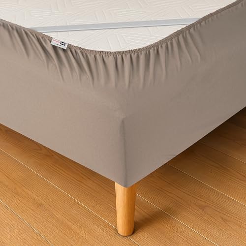 Wrappybag Cobre Somier 160 x 200 com elásticos: renove e modernize o seu antigo Sommier - cor taupe, 6 tamanhos disponíveis