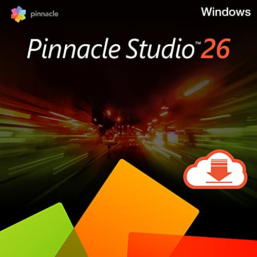 Pinnacle Studio 26 | Software de edição de vídeo | Editor de vídeo cheio de valor, Perpétuo, Standard, 1 dispositivo, 1 utilizador, PC, código de ativação PC enviado por e-mail