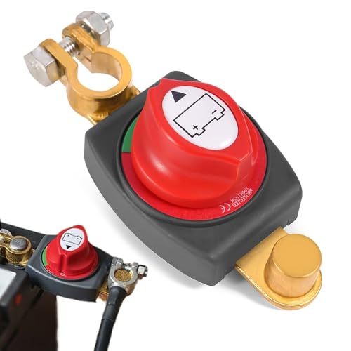 Desconectador de bateria, interruptor de bateria ON-OFF, bateria de 12 V curta de corrente, isolamento de bateria interruptor de desligamento, desconectador de bateria carro, para veículo barco