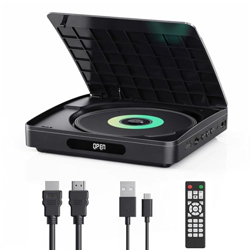 Leitor de DVD para TV, reprodutor de DVD HDMI YOTON 1080P HD, sem restrição de região, função de última memória, leitor de CD com porta USB, controlo remoto, NTSC/PAL