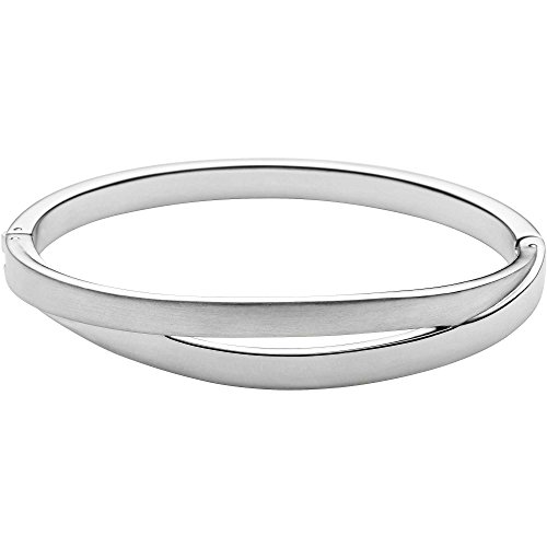 Skagen Pulseira pulseira de aço inoxidável e semipreciosas com punho para mulher