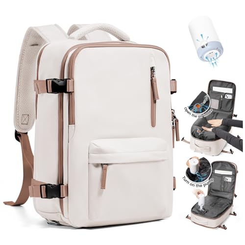 SZLX Mochila de viagem a vácuo com bomba mochilas viagem cabine avion 40 x 30 x 20 Ryanair Vueling Wizzair bagagem de mão 40 x 20 x 25 Ryanair vazio malas 45 x 36 x 20 Easyjet mochila portátil 14