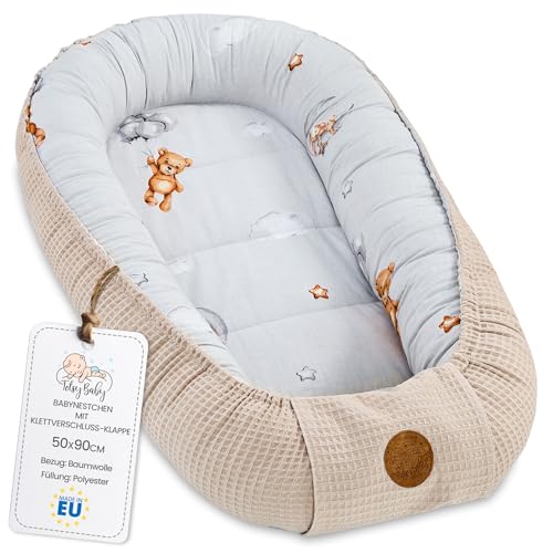 Ninho bebé recém-nascido 90 x 50 cm, redutor berço boné de cocho ninho para dormir cocé de algodão coco ideal para bondola moisés e viagem peluche B