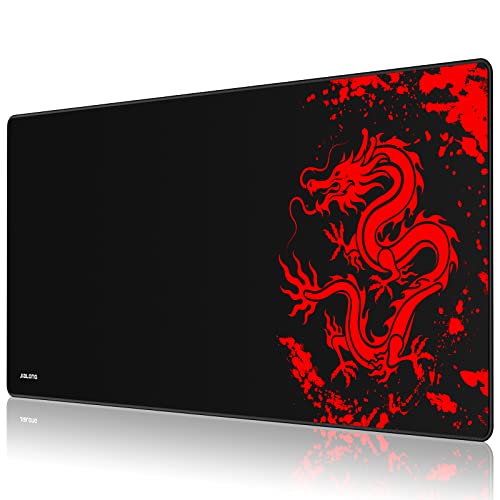 JIALONG Grande tapete de rato para computador XXL (900 x 400 x 3 mm) Speed Gaming Mouse Pad com superfície de tecido suave, precisão e velocidade aprimoradas, desenhado para videojogos Gamers