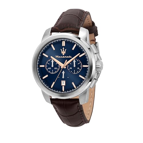 Maserati Relógio Homem Successo Limited Edition, cronógrafo, de quartzo - R8871621019, Castanho, Clássico