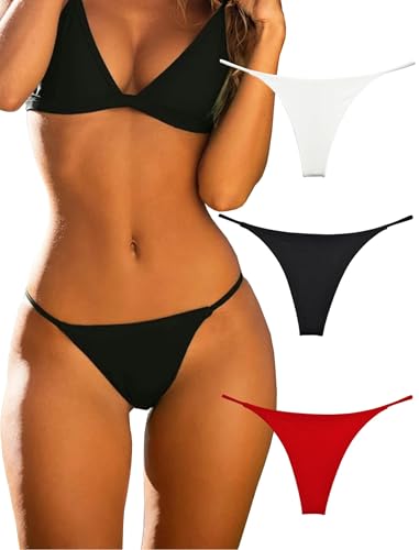 KUKU PANDA Algodão mangas mulher pack de 3 fios sexy cuecas sem costuras roupa interior G String Thong