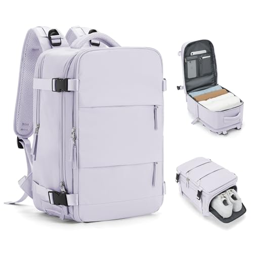 HPLQQ Mochila Viaje Cabina Avion 40x20x25 para Ryanair Mochilas para Mujer Bolsa de Cabina 45x36x20 Equipaje de Mano Cabina Avion para EasyJet Mochila de Senderismo Mochila Impermeable Cabina Mochila