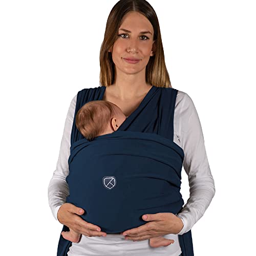 Koala Babycare Porta-bebés Cuddle Band 2.0, porta-bebés recém-nascido homologado até 15 kg, 100% algodão, ajustável e unissexo