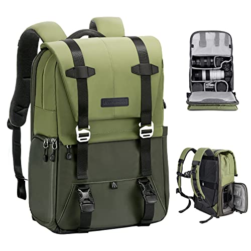 K&F Concept Mochila fotográfica mochila câmara multifuncional, mochila fotográfica para Reflex impermeável, bolsa câmara compartimento para portátil de 15,6 polegadas
