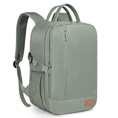 Lossga Mochila viagem cabine avião 40 x 20 x 25 para Ryanair mala Travel Backpack bagagem de mão para Easyjet 45 x 36 x 20 mala viagem Cabin Bag mulher homem, Verde, 40 x 20 x 25 cm, Minimalista