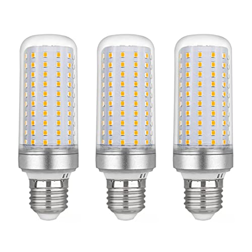 SCNNC Lâmpadas LED milho E27 20W, CA175-265 V, 2200 lm branco quente 3000 K, não regulável, 200 W lâmpada halogénea equivalente, lâmpada LED para lustres, luzes de teto, embalagem de 3