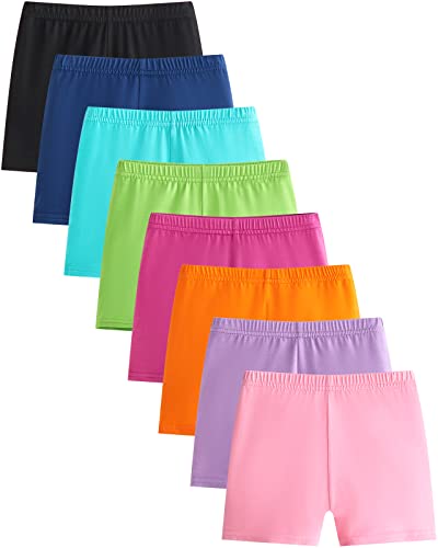 Adorel 8 Calções Shorts leggings para menina, conjunto de 8