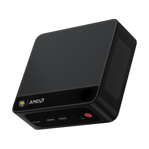 Beelink Mini PC SER5 MAX Mini computador de mesa com AMD Ryzen 7 6800U (8C/16T, até 4,7 GHz), 32 G (16 G*2) LPDDR5, 500 G M.2 PCIe 4.0 SSD, BT 5.2/WiFi 6/100000 M. Bps LAN/HDMI/DP/Tipo-C