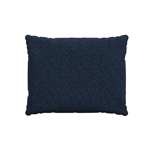 POKAR Almofadas Lounge exterior almofada encosto móveis vime, jardim almofada para cadeira fronhas 70 x 40 x 15 cm, azul-escuro