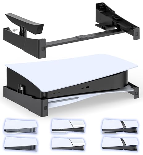 OIVO Suporte PS5/Slim/Pro horizontal para consola Playstation 5, suporte horizontal PS5, suporte PS5, suporte horizontal P5 com parafuso, acessórios Playstation 5, preto