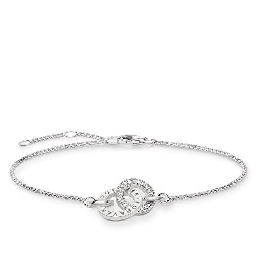 Thomas Sabo Pulseira para mulher Together Forever Zirconia 925 Sterling Silver A1551-051-14-L19,5V