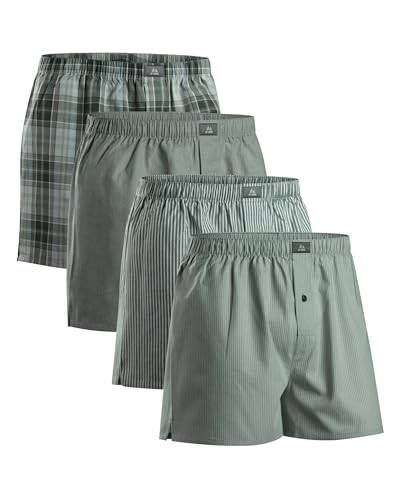 DANISH ENDURANCE Cuecas de tecido para homem, 100% algodão orgânico, conjunto de 3 ou 6, corte americano, cintura elástica, estilo calções