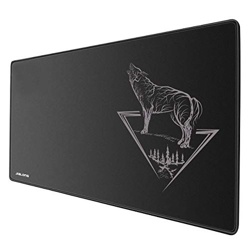 JIALONG Grande tapete de rato para computador XXL (900 x 400 x 3 mm) Speed Gaming Mouse Pad com superfície de tecido suave, precisão e velocidade aprimoradas, desenhado para videojogos Gamers