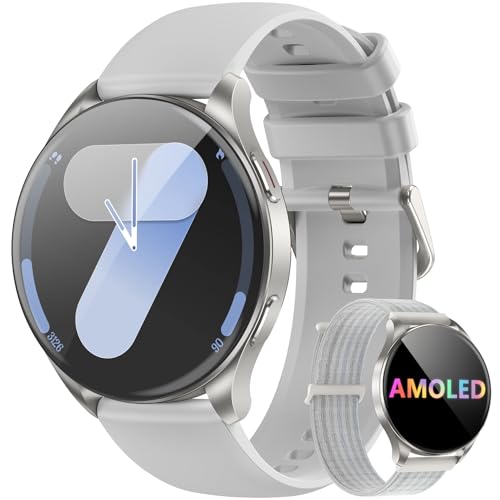Blackview Smartwatch, chamadas Bluetooth, ecrã AMOLED de 1,43 polegadas, SpO2/monitor de sonho/relógio inteligente homem mulher 100 modos desportivos, Whatsapp mensagem, Android & iOS