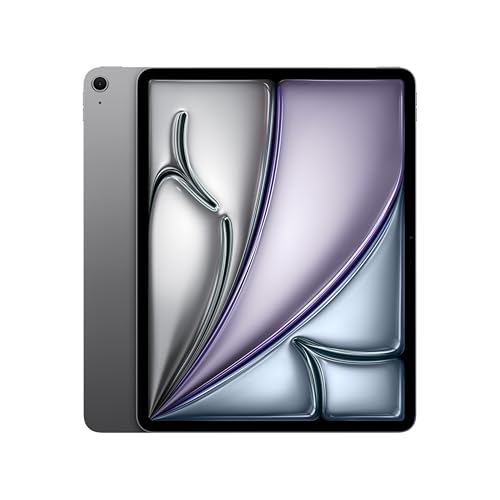 Apple iPad Air de 13 polegadas com chip M3, desenhado para Apple Intelligence, ecrã líquido com ecrã Retina, 1 TB, câmara frontal/traseira de 12 Mpx, Wi-Fi 6E, Touch ID, cinzento espacial