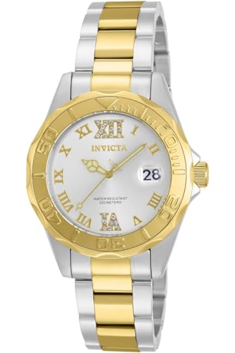 Invicta Pro Diver Relógio quartzo para mulher de aço inoxidável - 38 mm