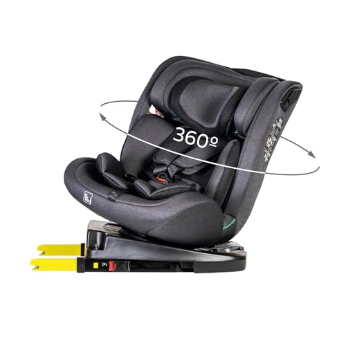 MS BabyWorld Cadeira de carro I-Size grupo 0/1/2/3, 40-150 cm, Isofix e Top Tether | Nascido a 12 anos (0-36 kg), contramarcha até 18 kg, rotação universal de 360º