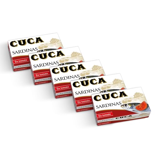 Cuca Sardinhas em tomate, pack 5 latas de 120 g