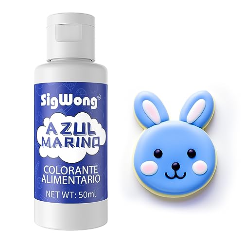 Corante alimentar - 50 ml corante alimentar líquido concentrado - Corante alimentar líquido néon para substituição, decoração, esmalte, cozinha e artesanato - azul-marinho