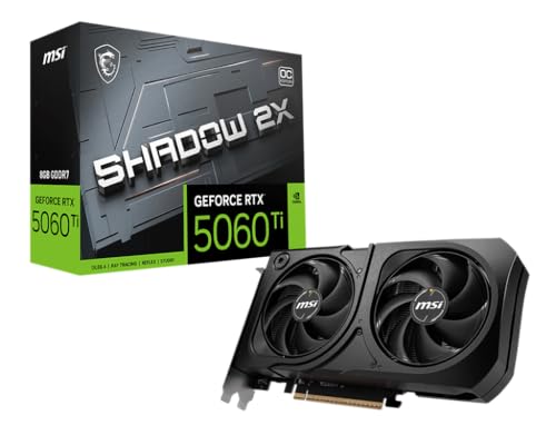 MSI GeForce RTX 5060 Ti 8G Shadow 2X OC Plus Placa gráfica