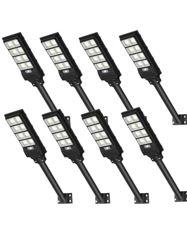 Sararoom Lâmpadas solares 400 W | 6500 K focos LED para exterior, impermeável, IP65, lâmpada de energia solar com sensor de movimento e controlo remoto, luz de segurança para caminho, terraço, pátio