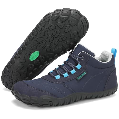 SAGUARO Sapatilhas Barefoot para homem, sapatilhas minimalistas para mulher, sapatilhas de Trail Running, antiderrapantes, sapatos Barefoot calçado escalçado com sola zero Drop, EU Gr.36-48