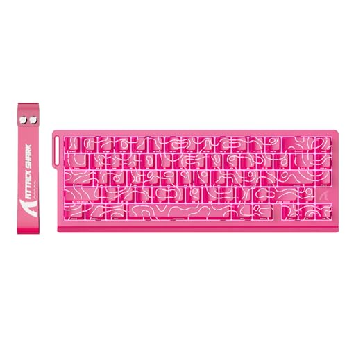 ATTACK SHARK X68 HE Teclado 8000Hz Rapid Trigger, teclado Gaming RGB com interruptor magnético de 60%, precisão RT de 0,01 mm, desempenho ajustável, Snap Tap, para PC/Mac, contextos rosa