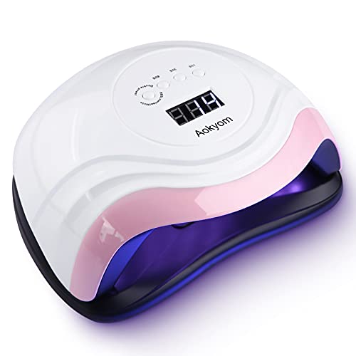 Aokyom 168 W Unhas de secador UV, gel de cura máquina 36 LED e ecrã LED, com 4 temporizador de 10 s, 30 s, 60s 99s para manicure pedicure Nail Art casa, sala de estar
