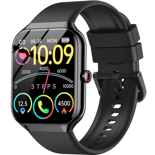 Relógio inteligente homem mulher, 1,96" Smartwatch chamadas Bluetooth, podómetro/monitor de sono/SpO2, impermeável IP68, relógio desportivo 112 modos desportivos, Smart Watch para Android iOS