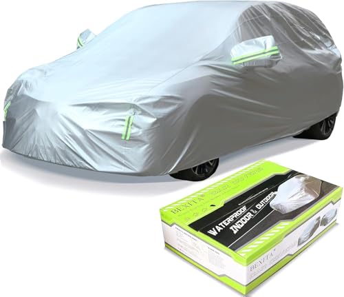 BEXITA Capa de carro capa impermeável exterior à prova de pó à prova de neve proteção UV capas de carro para Hatchback comprimento (até 450 cm)