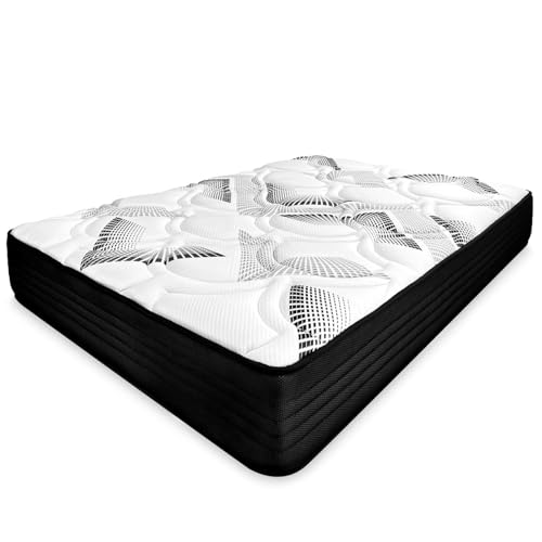 amuéblate online - Colchão viscoelástico híbrido Visco Box com núcleo de molas levantadas, conforto ideal, firmeza intermediária, antiácaros antibacteriano e hipoalergénico 80 x 180