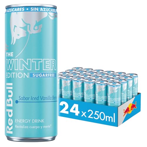Red Bull Bebida energética Edition baunilha gelada e bagas sem açúcar pode 24 x 250 ml