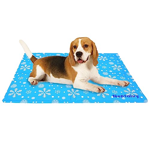Nepfaivy Manta refrescante para cães, cama fria para cães e gatos, tapete fresco de verão para cães, 65 x 50 cm