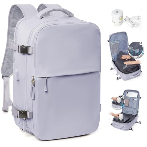 SZLX Mochila viagem cabine avion 40 x 20 x 25 mochila de viagem a vácuo com bomba bagagem manual 40 x 30 x 20 Ryanair malas de viagem malas de viagem cabine 45 x 36 x 20 Easyjet mochila portátil com
