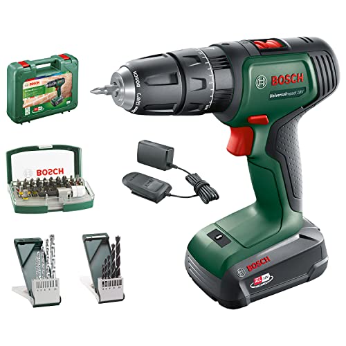 Bosch Martelo de perfuração a bateria UniversalImpact 18 V (1 bateria, sistema de 18 V, em pasta) – Edição da Amazon