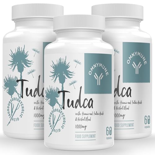 TUDCA Suplemento premium - 1000 mg por porção, ácido taurursodesoxicólico, 180 cápsulas