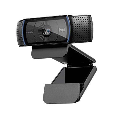 Logitech C920s HD Pro Webcam Full HD 1080p, 30fps, videochamadas, áudio nítido, correção de iluminação automática, tampa de privacidade, Skype, Zoom, FaceTime, Hangouts, ideal para computador PC, Mac, portátil, Tablet, XBox